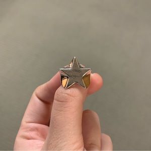Twojeys Silver Shooting Star Ring (EU Size 12, 52 mm circumference)